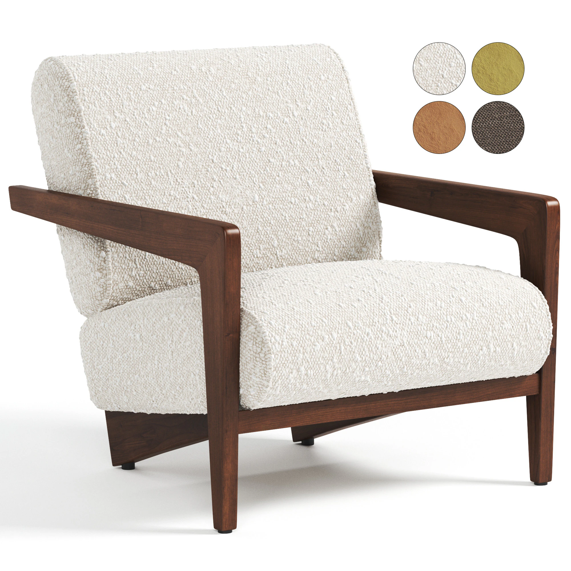 Izag armchair 3D Model .c4d .max .obj .3ds .fbx .stl .blend 