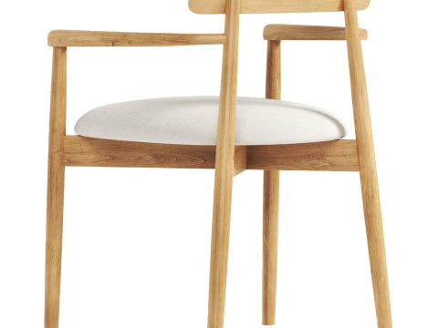 Jefferson Dining Arm Chair 3D Model