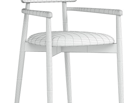 Jefferson Dining Arm Chair 3D 模型