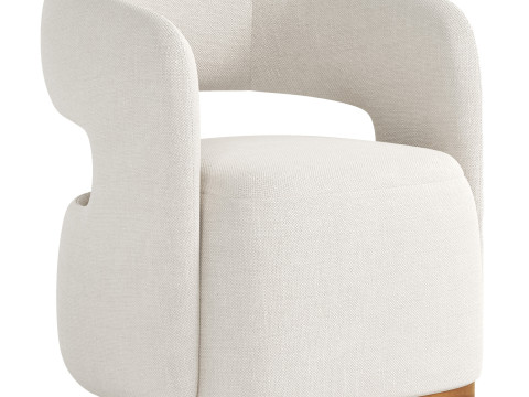 Jefferson Dining Arm Chair 3D Model