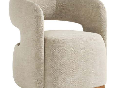Jefferson Dining Arm Chair Modelo 3D