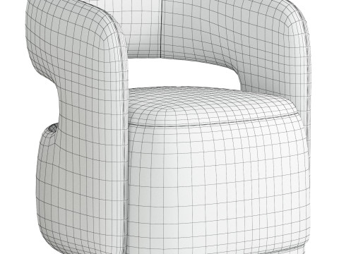 Jefferson Dining Arm Chair Modelo 3D