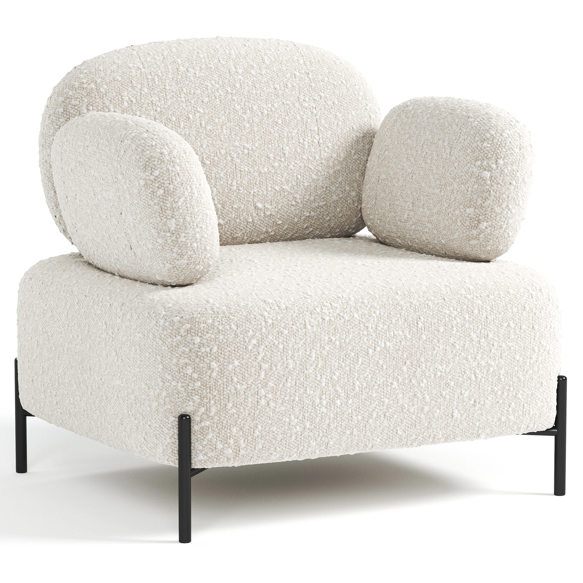 Kendi armchair 3D Model .c4d .max .obj .3ds .fbx .stl .blend 