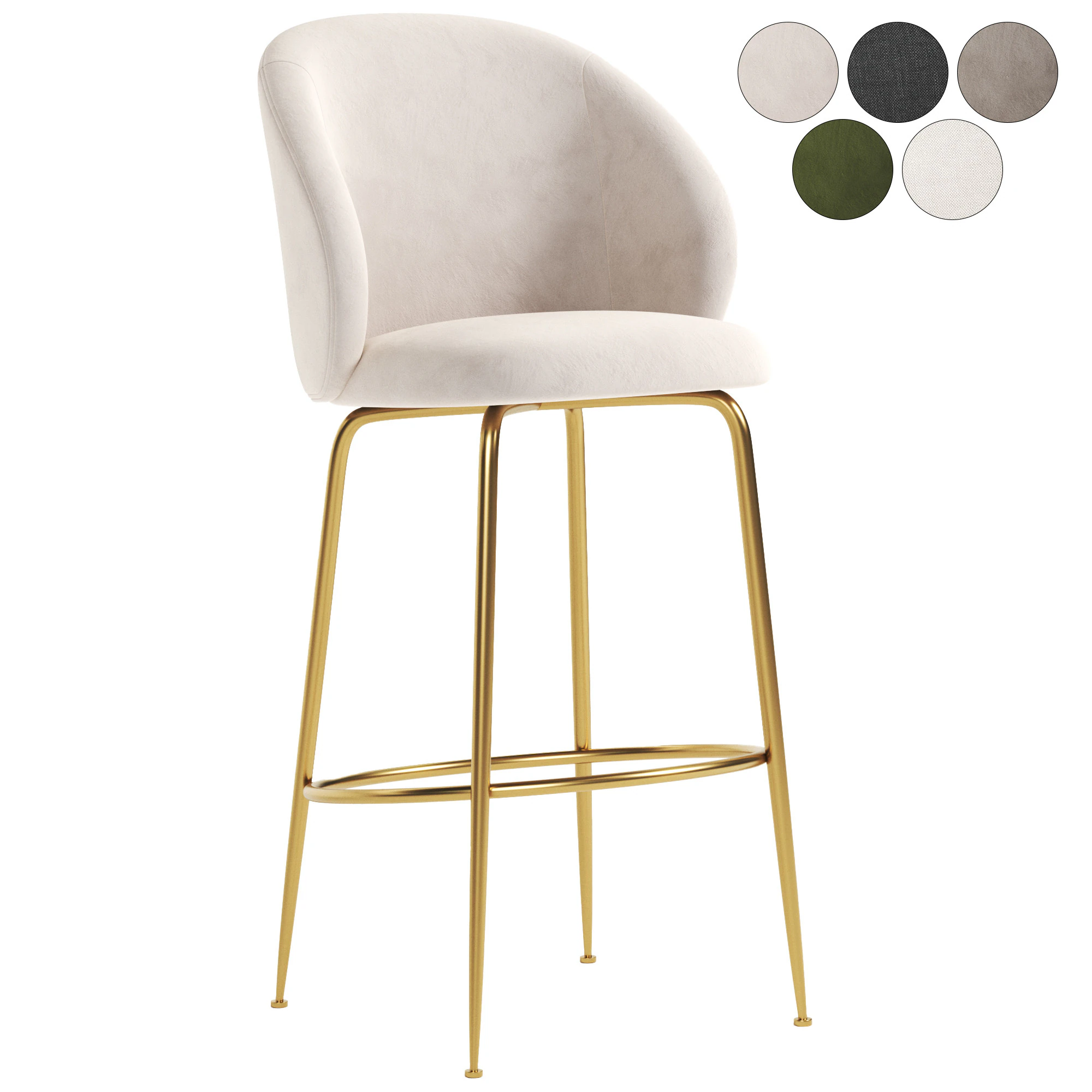 Luisa bar chairs 3D Model .c4d .max .obj .3ds .fbx .stl .blend 