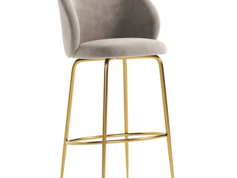 Luisa bar chairs 3D 모델