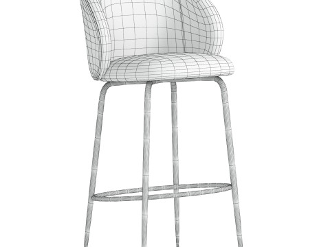 Luisa bar chairs 3D 모델