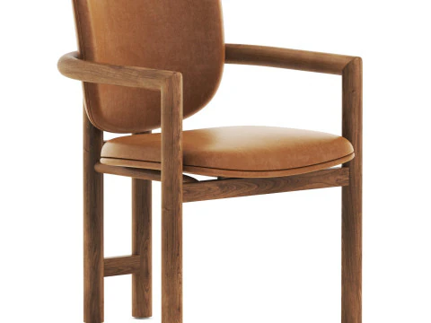 Cadeira Madeira Modelo 3D