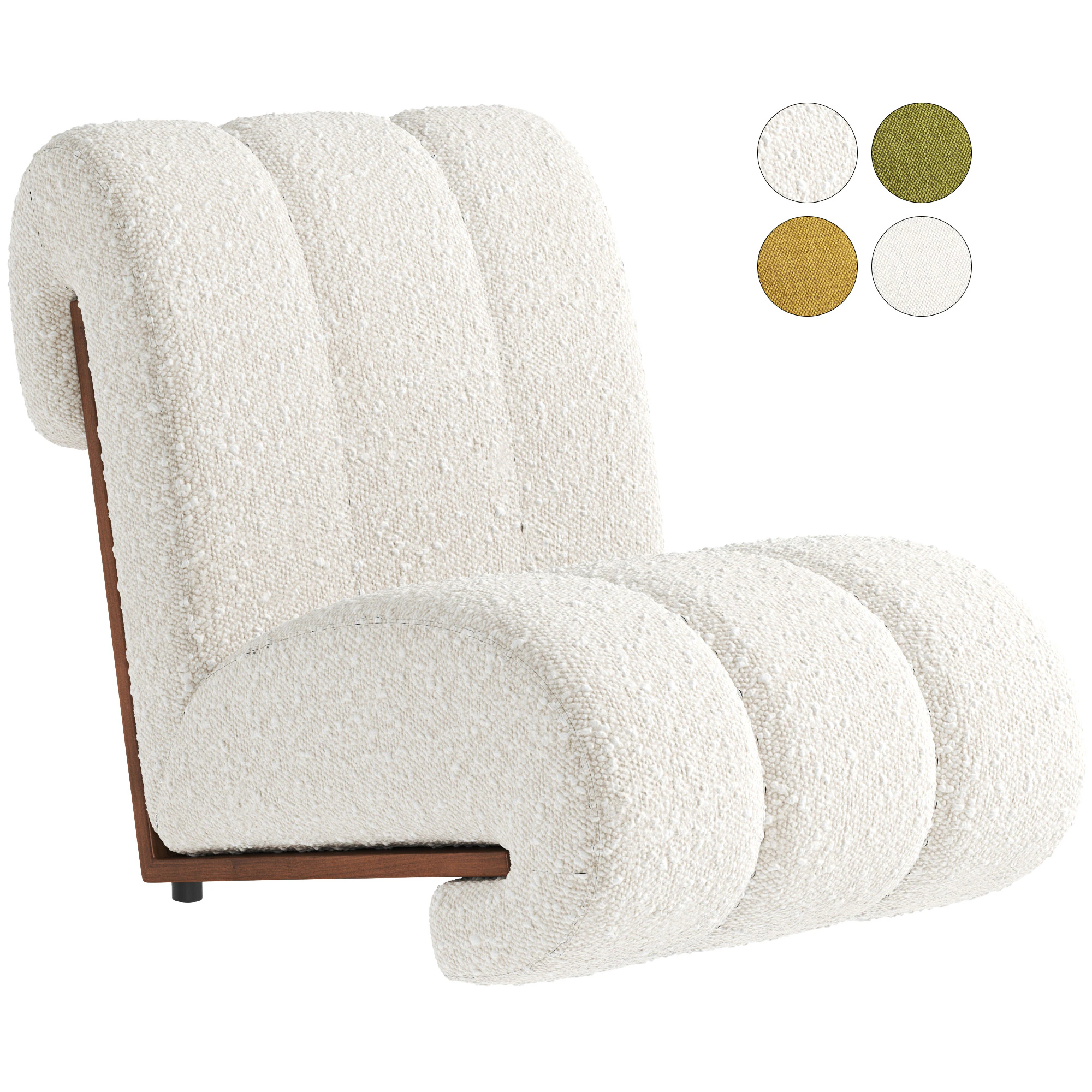 Mesnil armchair 3D Model .c4d .max .obj .3ds .fbx .stl .blend
