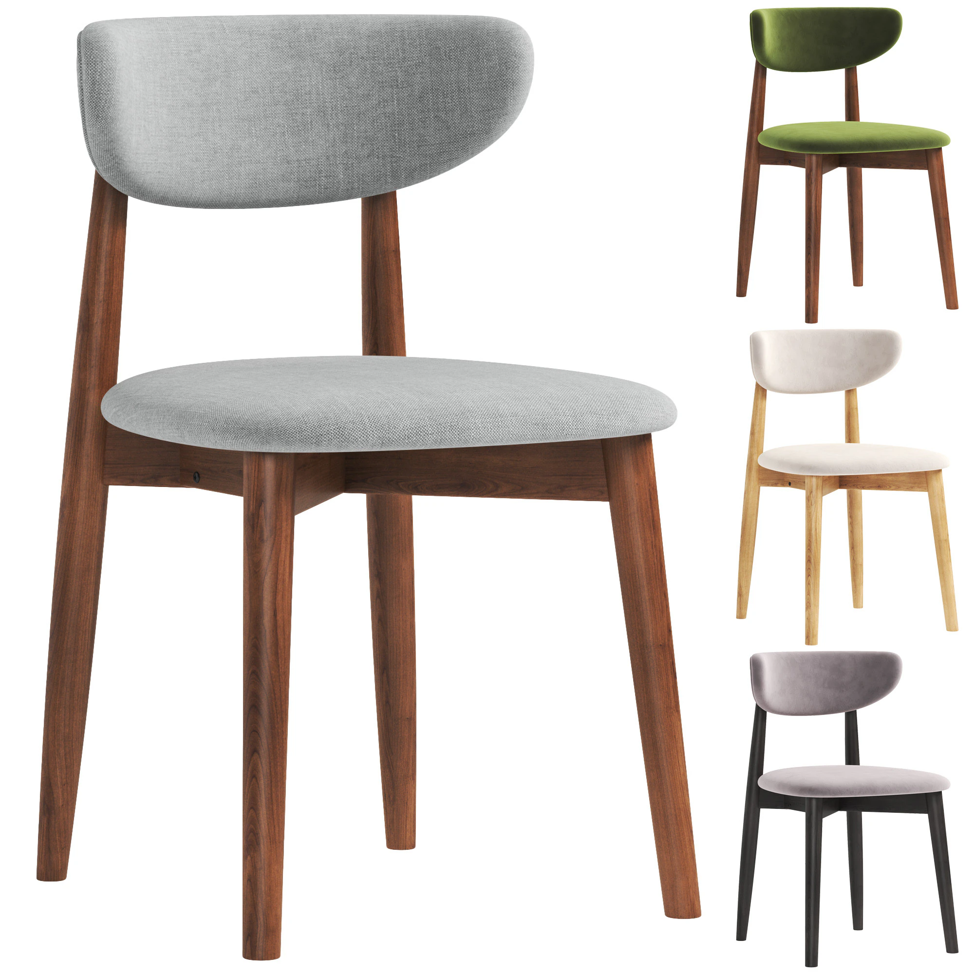 Klif chairs 3D Model .c4d .max .obj .3ds .fbx .stl .blend
