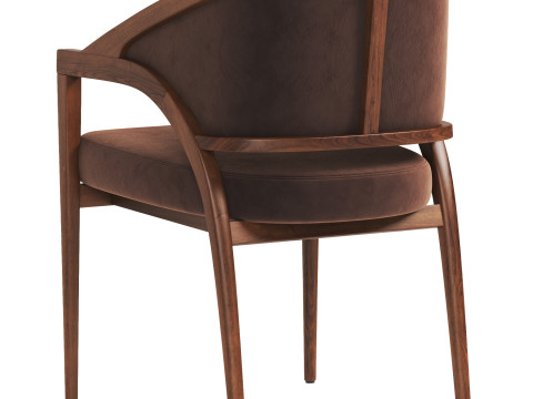 Aimee Upholstered Back Dining chair 3D 모델