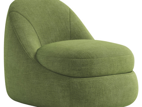 Akena armchair Model 3D