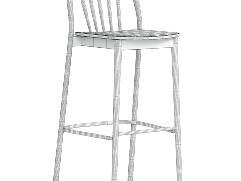 ALDO H 070 chair Modello 3D