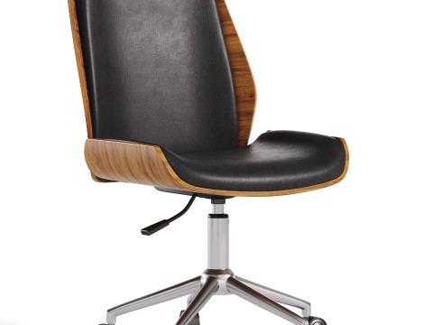 Alfordson Home Office Chair Wooden 3D Model