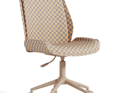 Alfordson Home Office Chair Wooden Model 3D