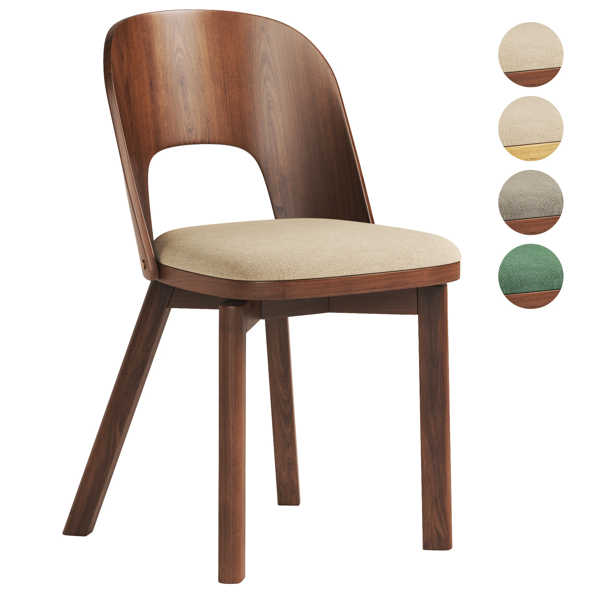 Antverpen chair 3D Model .c4d .max .obj .3ds .fbx .stl .blend