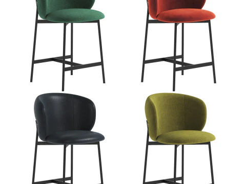 Baykal bar chair 3D Model