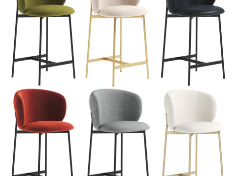 Baykal bar chair 3D Model