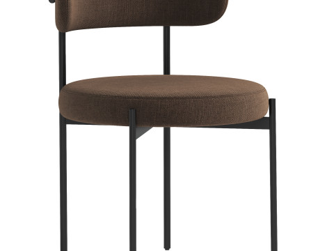 Beacon Boucle Dining Chair 3D Модель