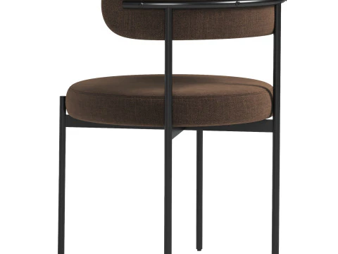 Beacon Boucle Dining Chair 3D Model