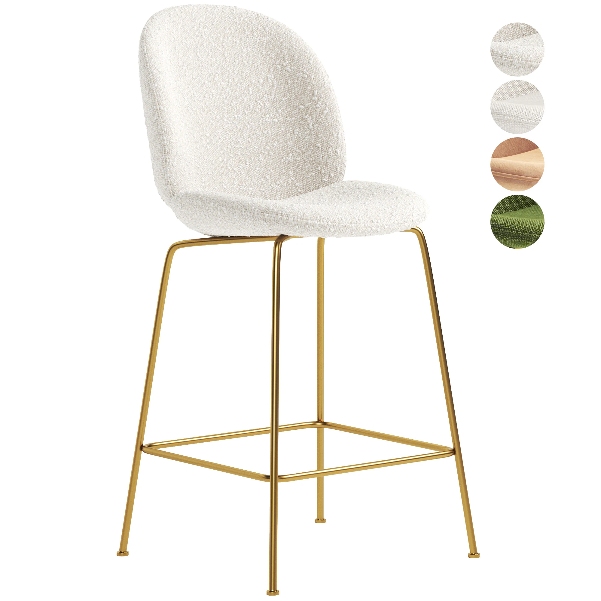 Beetle Bar chair 3D Model .c4d .max .obj .3ds .fbx .stl .blend