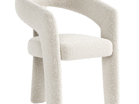 Bellamy Carver Dining Chair 3D Model