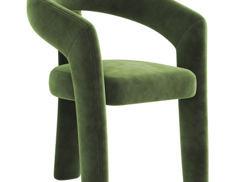 Bellamy Carver Dining Chair 3D Model