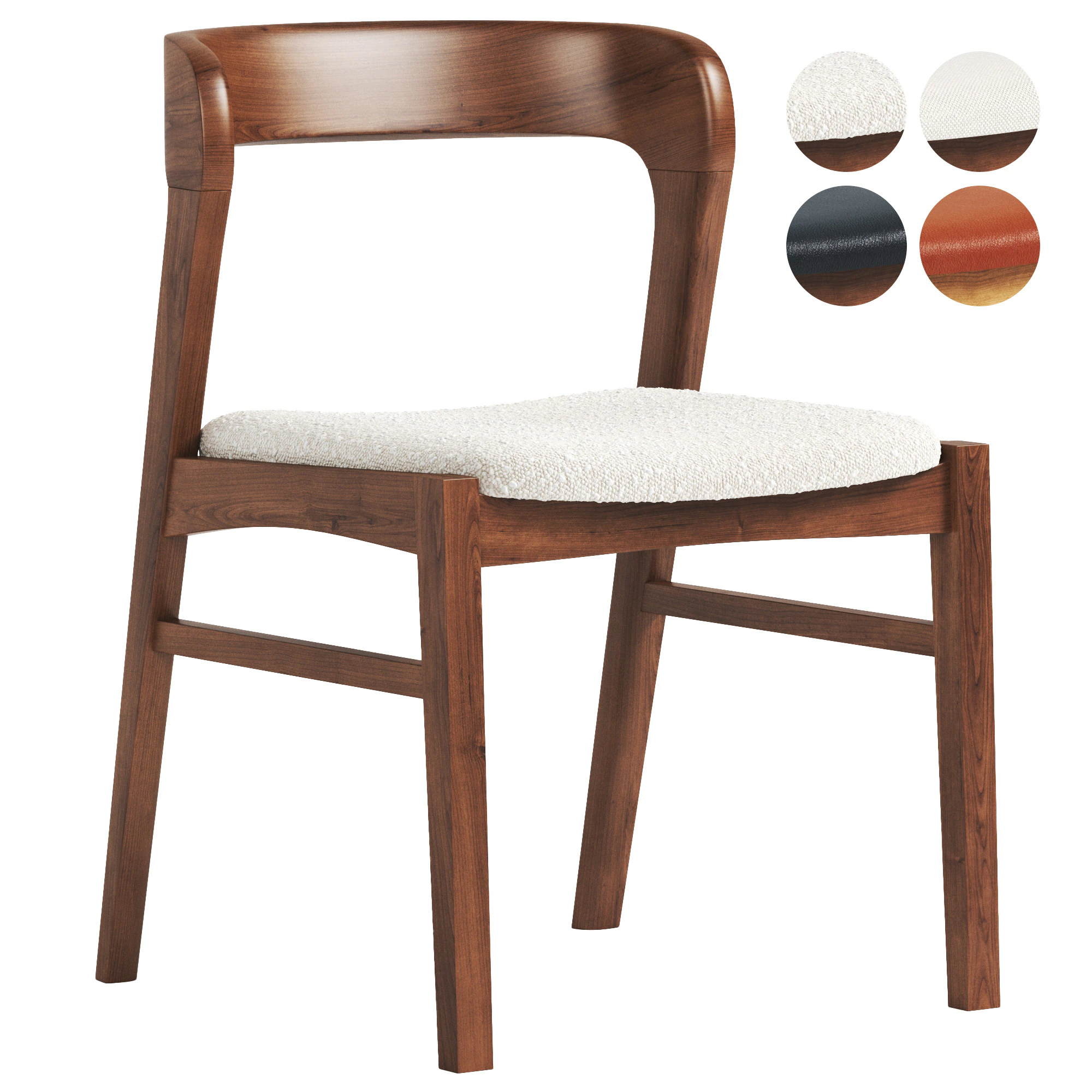 BJORN DINING CHAIR 3D Model .c4d .max .obj .3ds .fbx .stl .blend