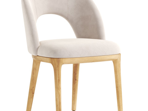 Boerum Leather Dining Chair 3D मॉडल