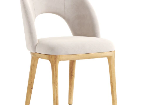 Boerum Leather Dining Chair 3D Model