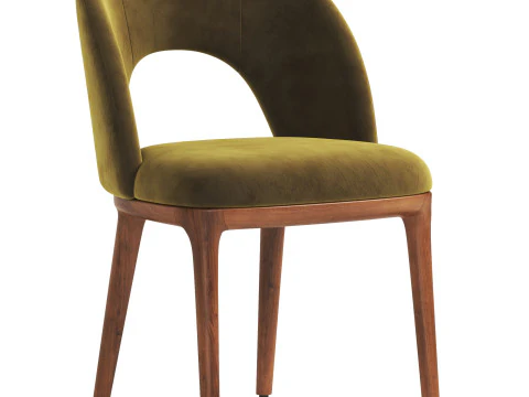 Boerum Leather Dining Chair 3D Model