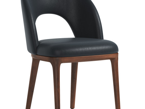 Boerum Leather Dining Chair 3D मॉडल