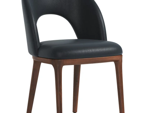 Boerum Leather Dining Chair 3D Model