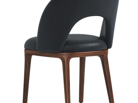 Boerum Leather Dining Chair 3D Model