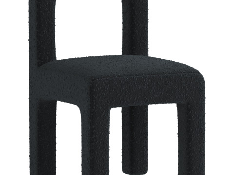 Hazel Boucle Dining chair 3D Model