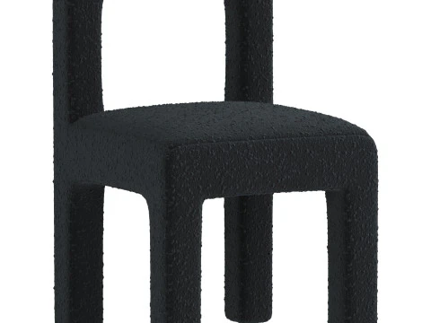 Hazel Boucle Dining chair 3D Model
