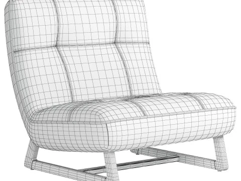 갈비뼈 안락의자 3D 모델