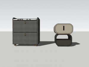 Modern Bedside Tables Modello 3D