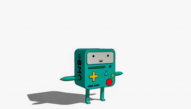 BMO Adventure Time Modelo 3D .c4d .max .obj .3ds .fbx .stl .blend 