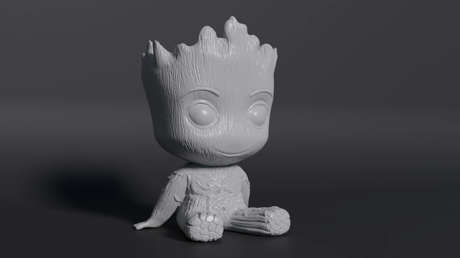 Baby Groot-pot 3D print model 3D Print Model .c4d .max .obj .3ds .fbx .stl .blend