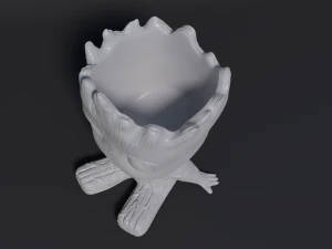 Baby Groot-pot 3D print model 3D Print Model