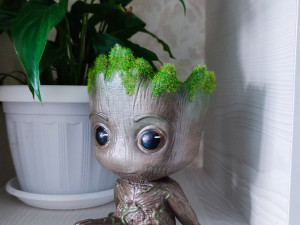 Baby Groot-pot 3D print model 3D-Druckmodell