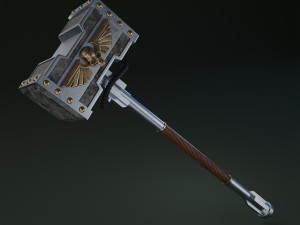 The Hammer of Space Marine 3D Print Model