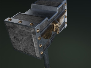 The Hammer of Space Marine 3Dプリントモデル