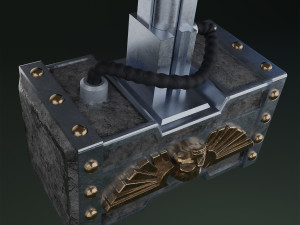 The Hammer of Space Marine 3Dプリントモデル