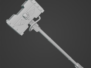 The Hammer of Space Marine 3Dプリントモデル