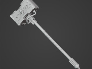 The Hammer of Space Marine 3Dプリントモデル