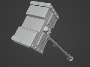 The Hammer of Space Marine 3Dプリントモデル