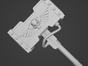 The Hammer of Space Marine 3Dプリントモデル