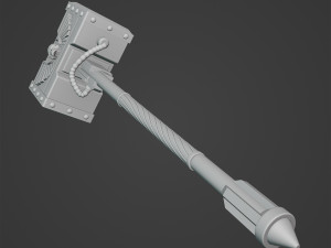 The Hammer of Space Marine 3Dプリントモデル