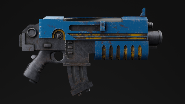 The Bolter of Space Marine for 3D print Model Cetak 3D .c4d .max .obj .3ds .fbx .stl .blend 